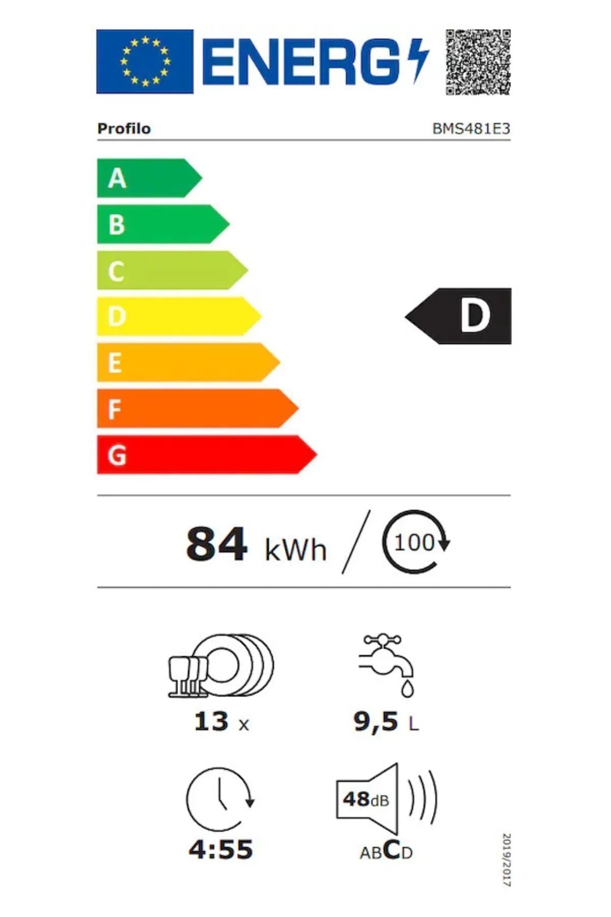 Profilo BMS481E3 Solo Bulaşık Makinesi