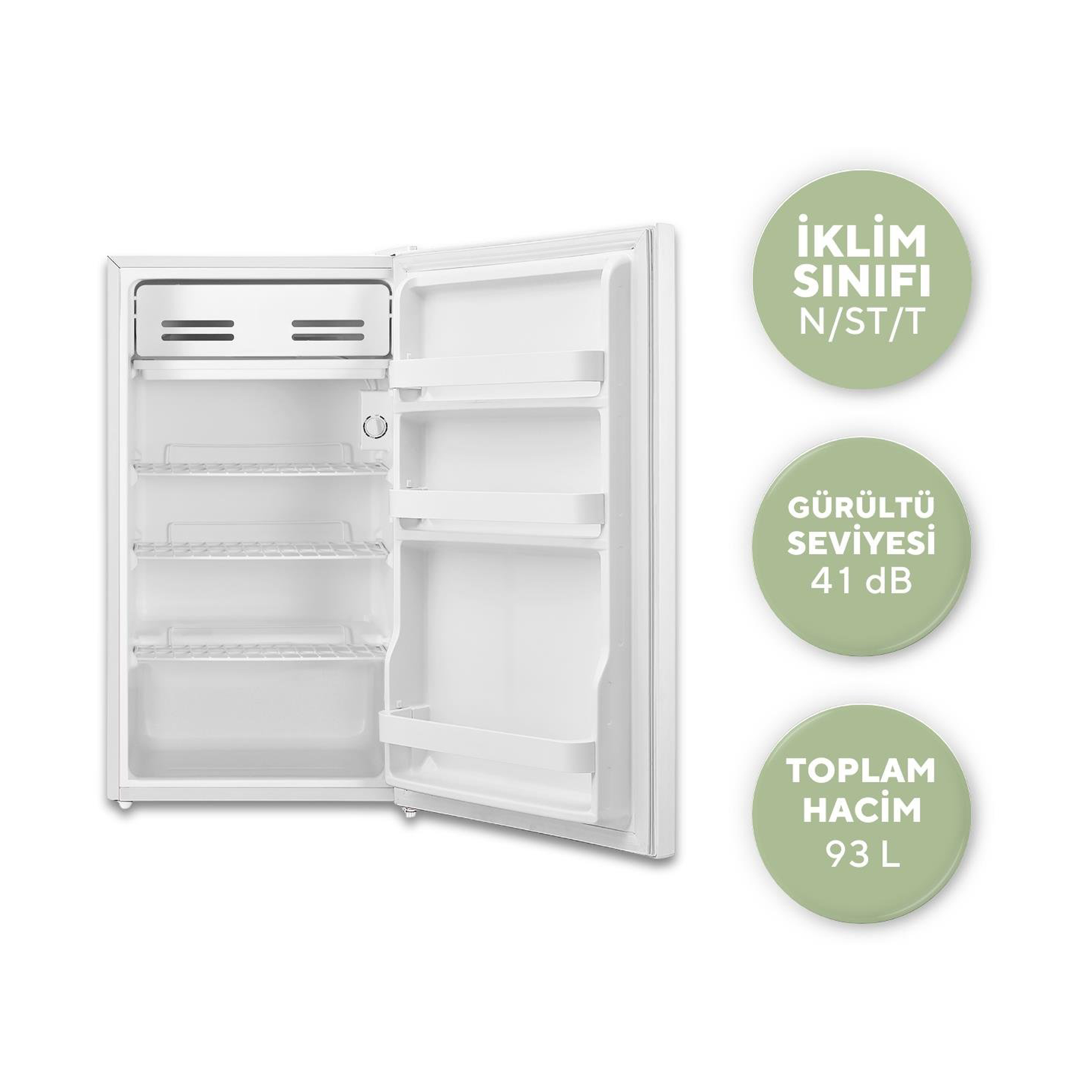 Kumtel 93L Beyaz Büro Tipi Buzdolabı HMB-110
