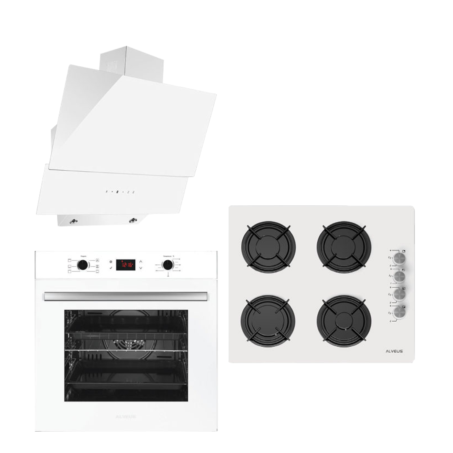 Orange 15 Prog. Beyaz Ankastre Set